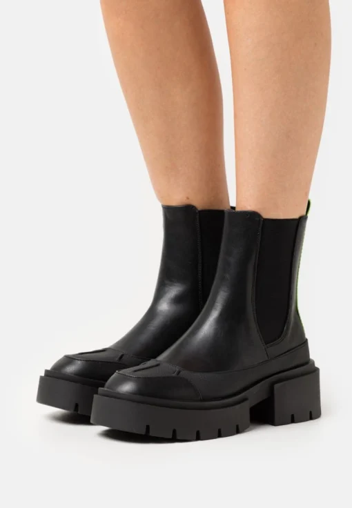 Even&Odd WINTER BOOT - Plateaustiefelette - Black -Even&Odd 3053fc0808b54ce69f8bfa4466ddcc61