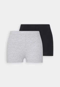 Even&Odd 2 PACK - Shorts - Black/mottled Light Grey -Even&Odd f4ce10d6d61f4a5fb656347ebb3e35ce 1